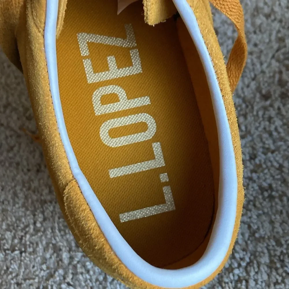 Converse CONS Mustard Louie Lopez Pro Mono Classic Suede Saffron Yellow Men’s 12 - Picture 11 of 15